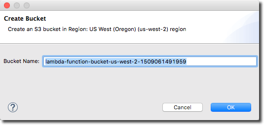 Creating S3 Bucket for AWS Lambda Java Project